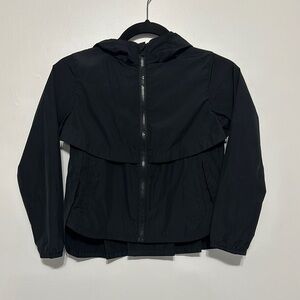 All in Motion Black Hooded Raincoat with Zipper